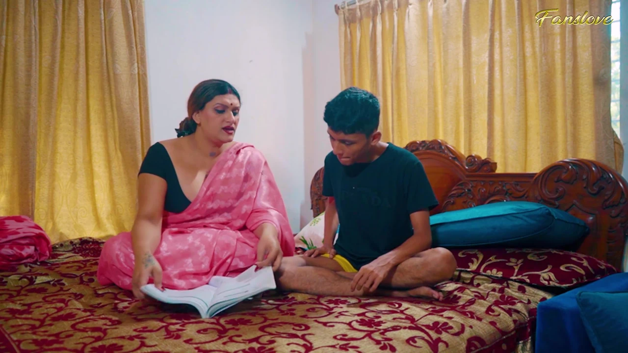 Desi stepmom taught her stepson “how to do sex” while he was studying (Hindi audio)