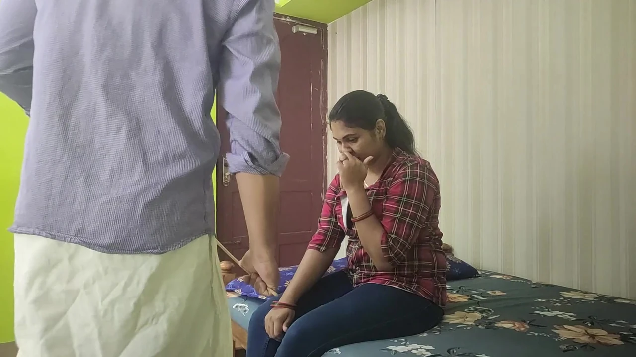 Teacher teaches about opposite sex attraction and how to do sex in practical with his girl student, Teacher and student hot sex
