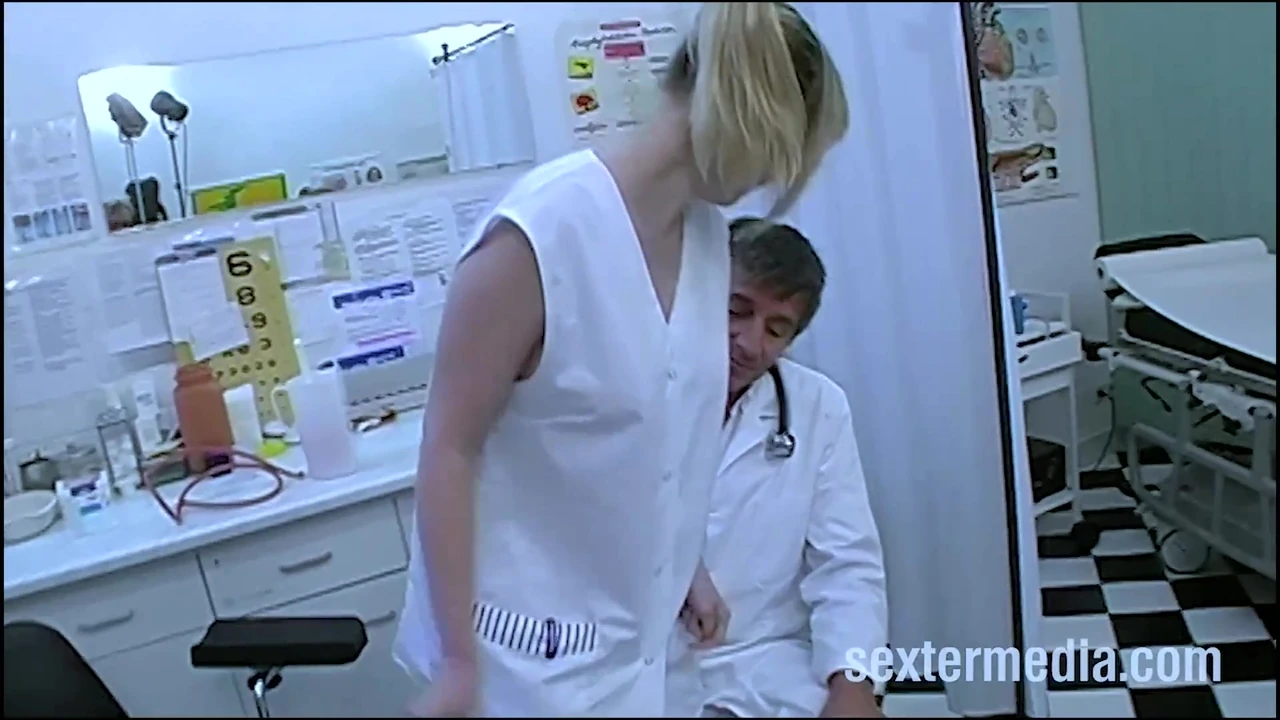 Bizarre clinic gynecological examination with ass fuck