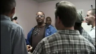 Busty black whore gets her pussy banged hard by many dicks