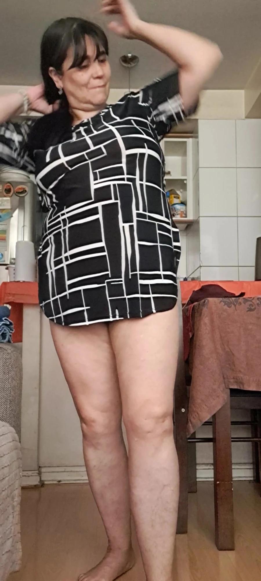 It’s your first time, seeing a mature woman’s pussy