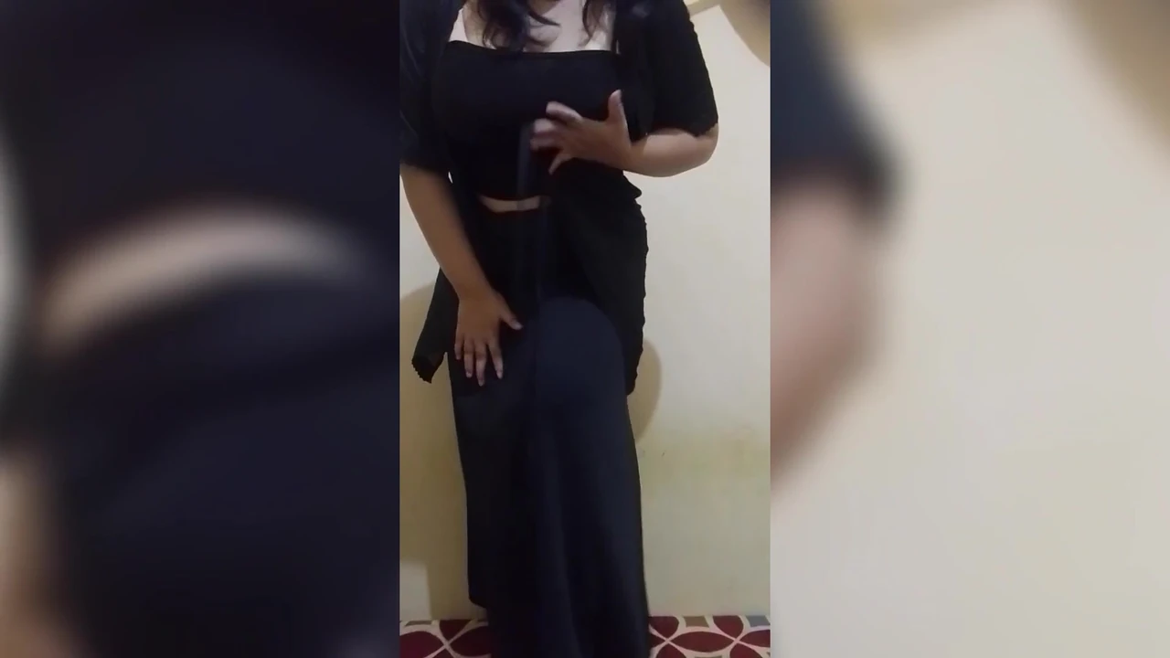 The beautiful girl was so hot that she put a bottle in her genitals