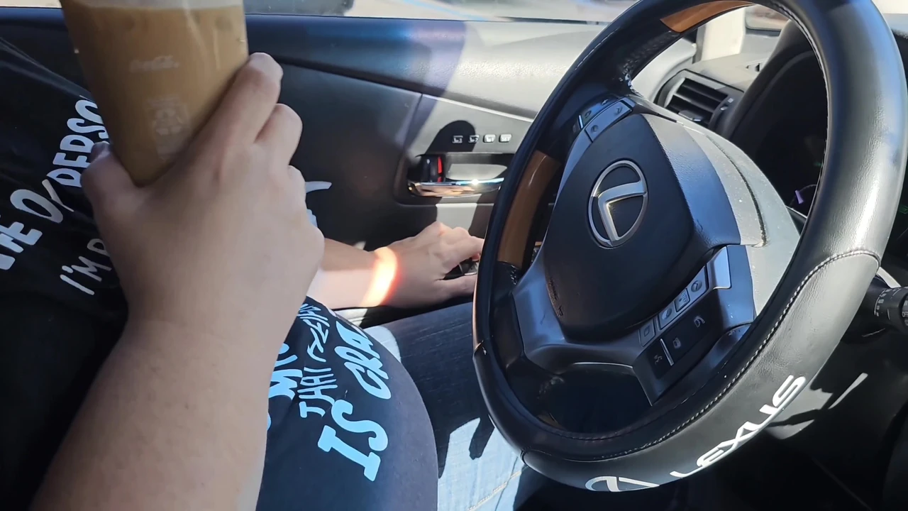 I Asked A Stranger On The Side Of The Street To Jerk Off And Cum In My Ice Coffee (Public Masturbation) Outdoor Car Sex