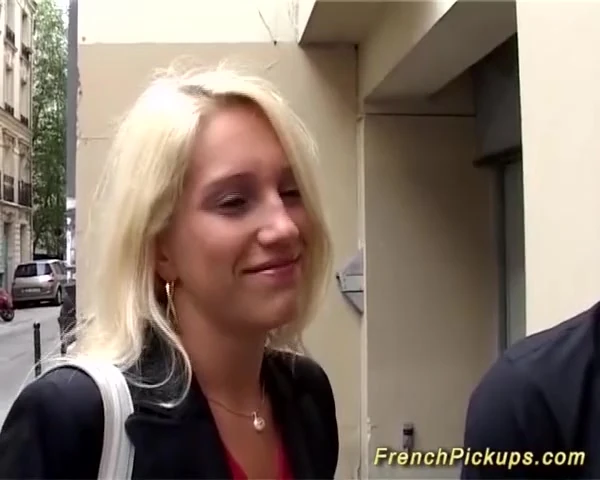 skinny french picked up for first time anal