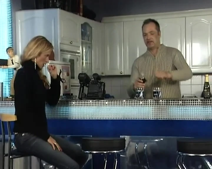 Perfect blonde German babe fucked in the bar